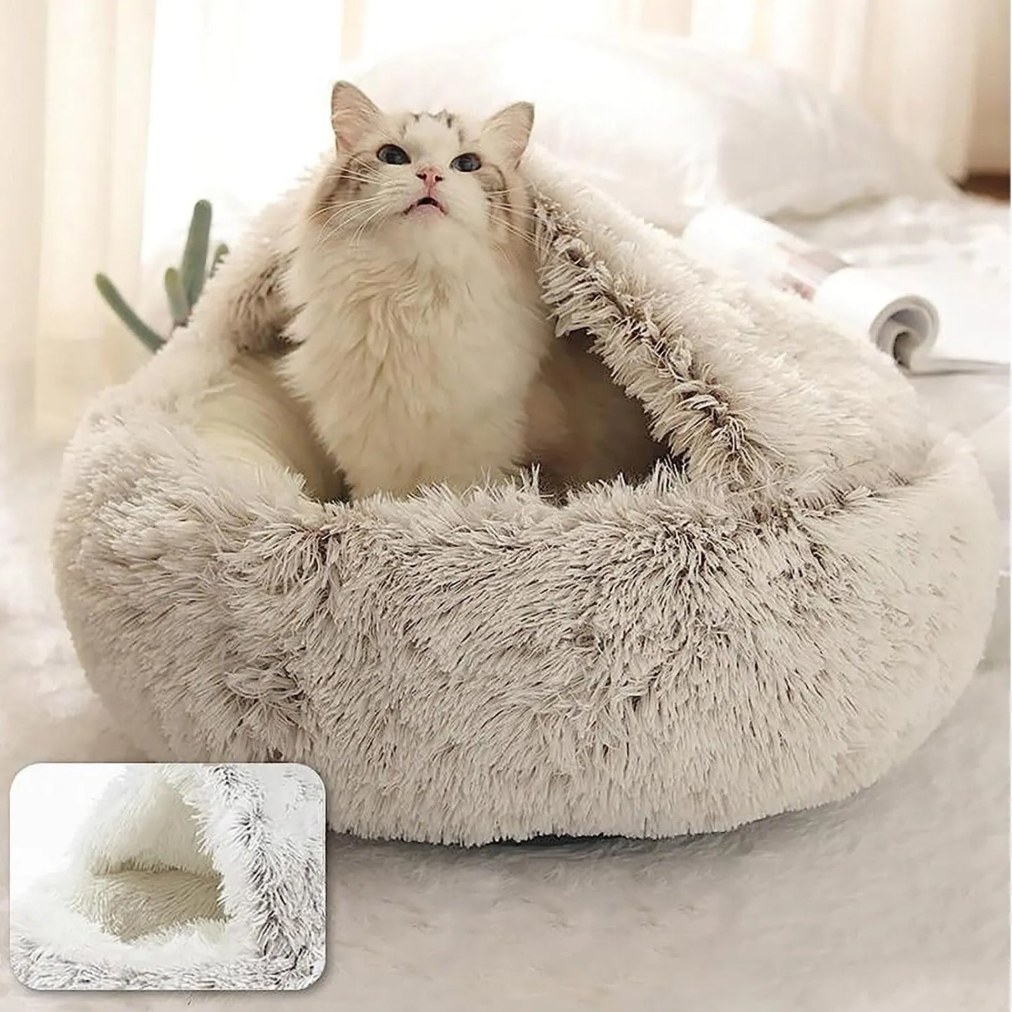 Plüsch-Katzenbett