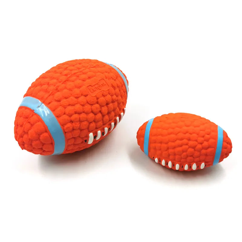 Gummierter Rugbyball
